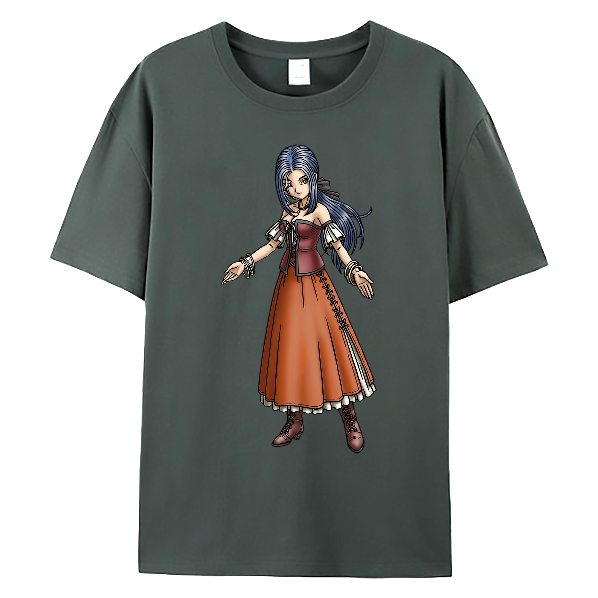 （画像用） ドラゴンクエスト Doragon Kuesuto Dragon Quest 綿100％ メンズ半袖Tシャツ｜肌触りやわらか＆通気性